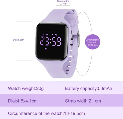 Miniatura 6 de BEN NEVIS Kids Watch, Digital Watch for Boys Girls, Sport Watch with Fitness Tracker, Alarm Clock, Stopwatch, No App and Waterproof, Watch for Kids