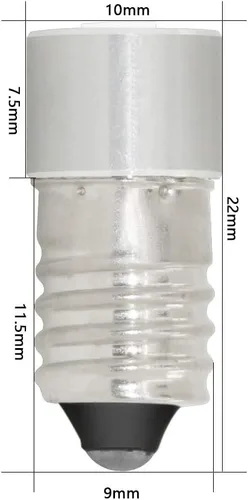 Miniatura 5 de DERA Módulo de actualización LED de base E10, pieza de repuesto de bombilla LED para linterna de 3, 4, 5, 6 celdas, D/C