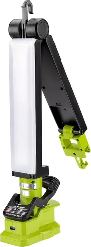 Taingwei Luz de trabajo LED de 2400LM con clip para batería Ryobi de 18 V, luz de inundación de 30 W para reparación de automóviles, camping,