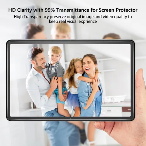 Miniatura 4 de Aircawin Protector de pantalla para Amazon Fire Max 11 2023 de 11 pulgadas, paquete de 2 películas de vidrio templado 9H para Fire Max 11, Claro