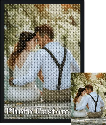 Pinturas de diamantes personalizadas, arte de diamantes personalizado 5D de la foto, imagen privada personalizada para adultos, regalos, familia,