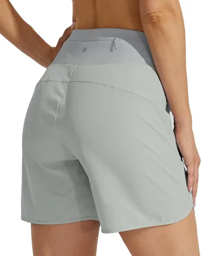 Miniatura 2 de Willit - Shorts atléticos para correr de 5 pulgadas para mujer, de secado rápido, para entrenamiento y senderismo, de cintura alta, con bolsillo