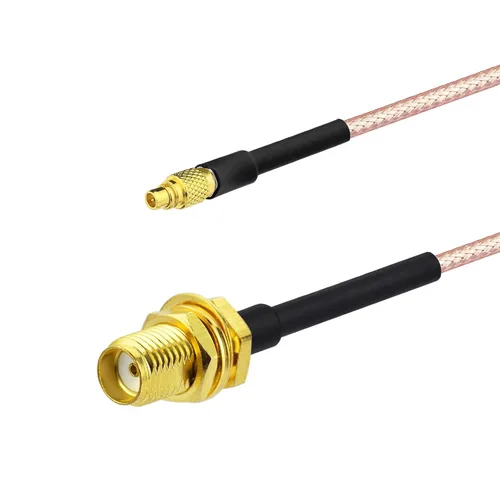 Miniatura 3 de Superbat MMCX macho de ángulo recto a N conector hembra, cable coaxial RG316 de 6 pulgadas 2 piezas para aplicaciones de RF, radios SDR