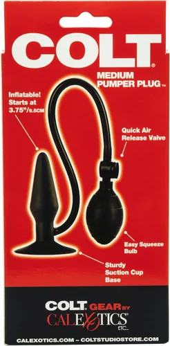 Miniatura 6 de CalExotics Novelties Colt - Enchufe de bombeo mediano, color negro