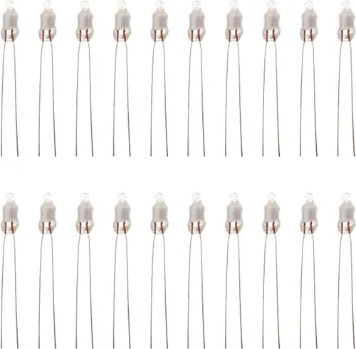 Miniatura 9 de Othmro 100 bombillas LED F6 de 0.236 x 0.630 in de luz roja brillante CA 220 V, bombillas de luz de neón duraderas para lámparas de neón brillantes