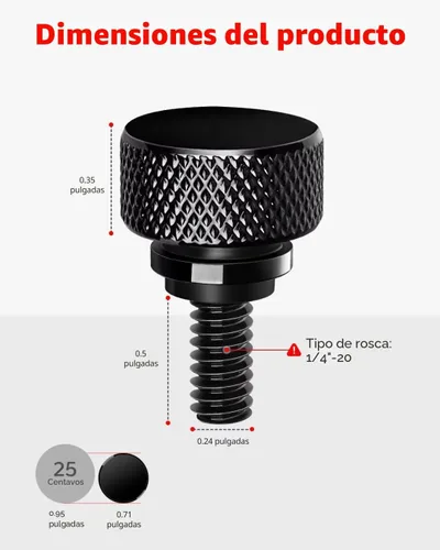 Miniatura 6 de Amazicha - Tornillo de asiento de acero inoxidable 304 negro brillante compatible con Harley Davidson 1996-2025