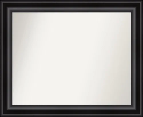 Miniatura 281 de Amanti Art Espejo personalizado, espejo de baño negro puente, espejo de pared o espejo de tocador de baño sobre el fregadero (26 x 26 pulgadas)