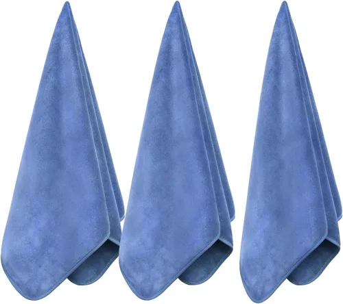Miniatura 11 de Toallas de microfibra para gimnasio de tamaño grande súper suaves para ejercicio, fitness, deportes, entrenamiento, 380-GSM 15 pulgadas x 31