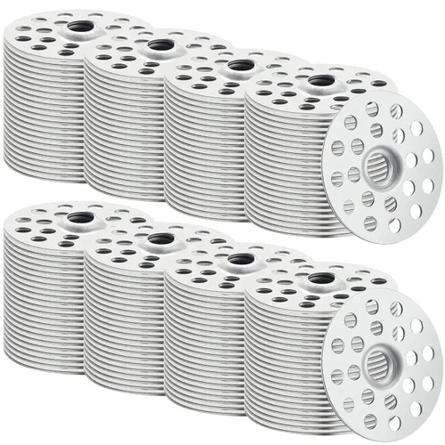 Miniatura 9 de 200 arandelas de yeso de 1 pulgada para reparar techos, arandelas de metal para tornillos, anillos de reparación de yeso, botones para reparación