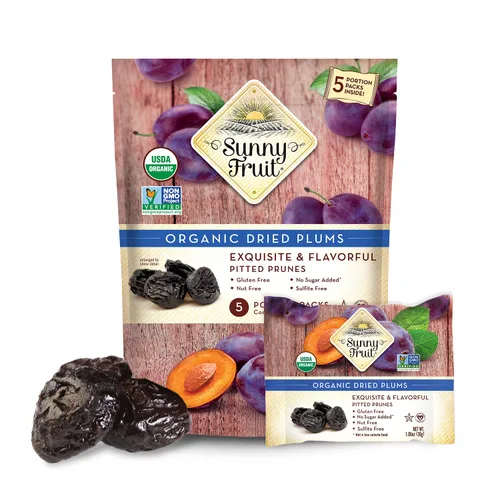 Miniatura 12 de Sunny Fruit Ciruelas pasas orgánicas suaves sin hueso, bolsa a granel de 2.5 libras Sin conservantes, sin azúcar añadido Ciruelas secas