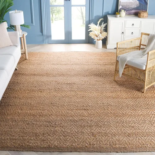 Miniatura 9 de SAFAVIEH Natural Fiber Collection - Alfombra decorativa de 2 x 3 pies, natural, hecho a mano, yute con flecos, ideal para zonas de alto tráfico