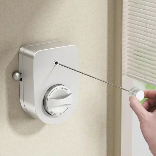 Miniatura 14 de MUSTORN Tendedero retráctil para interiores, línea de ropa para exteriores que no se hunde, línea de ropa resistente para secar la ropa, línea