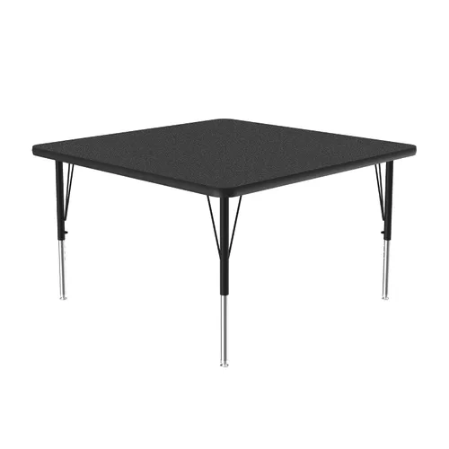 Miniatura 16 de Correll Mesa de Actividades Rectangular para Aula de 24"x36", Altura Ajustable (19"-29"), Granito Negro Laminado Térmico Fusionado Duradero