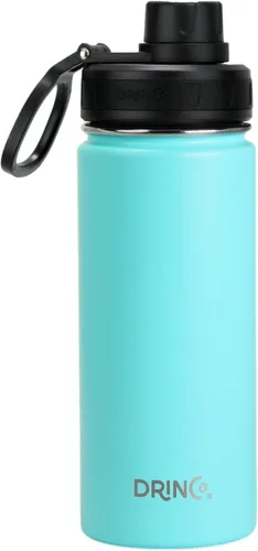 Miniatura 35 de Drinco - Botella de agua de acero inoxidable con boquilla, tapa aislada al vacío, botella de agua de doble pared, de boca ancha