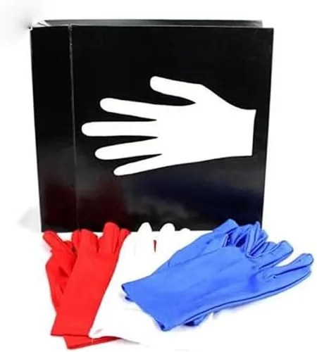 Miniatura 3 de Generic Guantes de trucos de magia, guantes de cambio de color, truco de bolsillo para magos, fácil de aprender, portátil