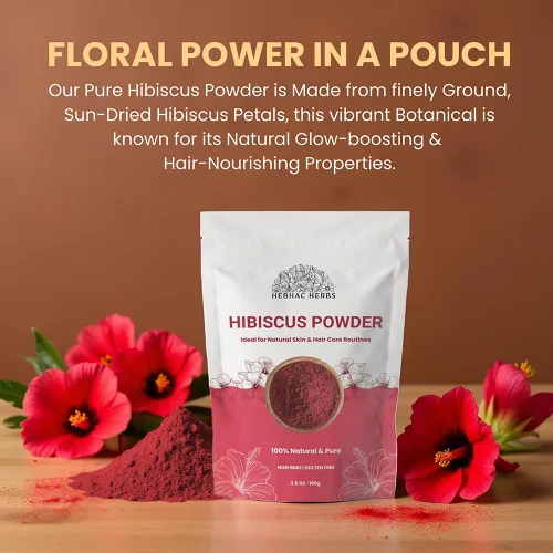 Miniatura 3 de Hibiscus Flower Powder 3.53 oz Polvo de hibisco crudo 100% puro para cabello, piel y té Vegano, sin OMG, sin gluten