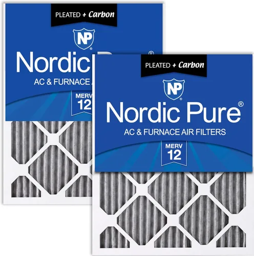 Miniatura 117 de Nordic Pure MERV - 10 Filtros de aire plisado para horno de CA, 14x25x1