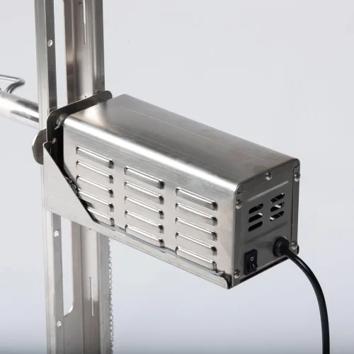 Miniatura 6 de Ash & Ember - Soporte para Asador Rotisserie de Trípode de 25 W, clasificado 125 libras, asador de fuego abierto de altura ajustable, varilla