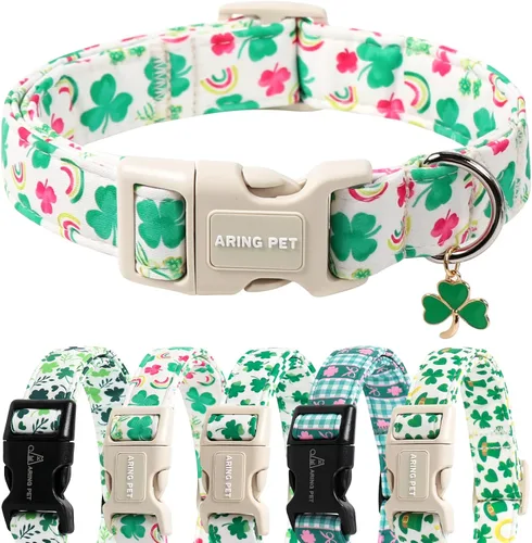 Miniatura 37 de Aring Pet Collar navideño para perro, lindo, ajustable, de algodón, para cachorros, perros pequeños, medianos y grandes, con copos de nieve, rojo Z