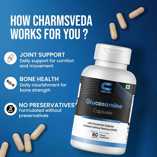 Miniatura 3 de Cápsulas de glucosamina con condroitina y MSM - Apoya la salud de las articulaciones y los músculos, el bienestar general y el apoyo inmunológico*