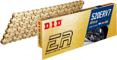 Miniatura 3 de DID (520ERV7102ZB) Cadena de anillo en X de oro de 102 eslabones de alto rendimiento serie ERV7 con enlace de conexión