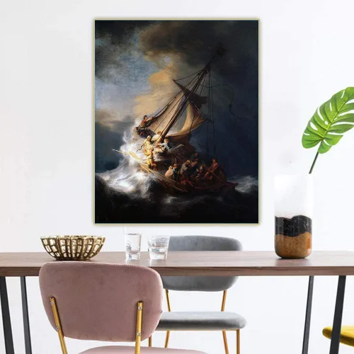 Miniatura 15 de Rembrandt - Kit de pintura de diamantes para adultos, 5D con taladro redondo completo, kit de pintura de diamantes para decoración del hogar