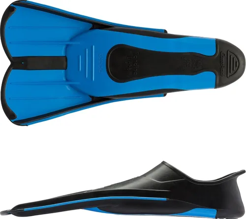 Miniatura 3 de Cressi - Aletas de bolsillo cortas de pie completo para natación o entrenamiento en la piscina y en el mar - Ligeras: fabricadas en Italia Azul