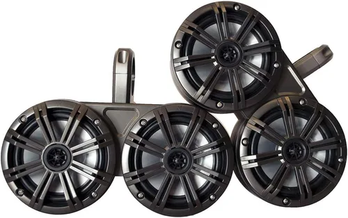 Miniatura 8 de KICKER Negro Dual Wake Tower System Charcoal 6,5" altavoces marinos RGB LED