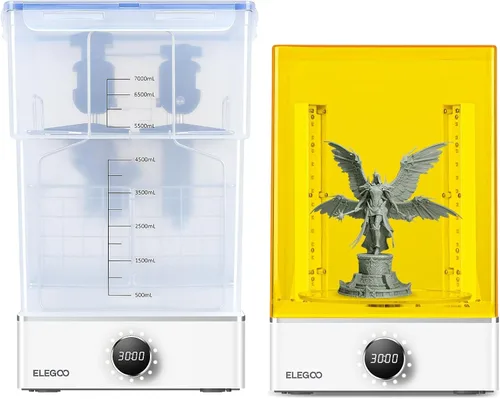Miniatura 10 de ELEGOO Mercury Plus 2.0 Estación de Lavado y Curado, Diseño Mejorado 2 en 1 Caja de Lavado y Curado de Resina UV con Cubo de Lavado