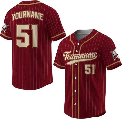 Miniatura 13 de Camiseta de béisbol a rayas personalizadas con logotipo de número de nombre para hombres, mujeres, jóvenes, niños, camiseta de uniforme