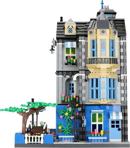 Miniatura 2 de General Jim's Victorian Townhouse & Garden Coffee Shop - Juego de bloques de construcción, 2313 piezas, modelo modular de construcción de ciudad