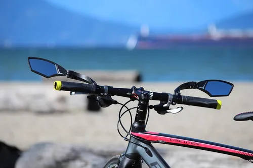 Miniatura 8 de Hafny - Espejo para manubrio de bicicleta – Vidrio HD, ángulo amplio, ajustable 360° de vista trasera – Resistente a roturas, antirreflejos