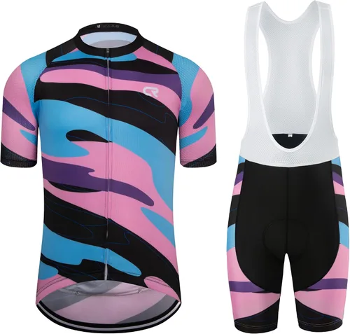 Miniatura 83 de Coconut Ropamo CR - Conjunto de camiseta de ciclismo para hombre, con cremallera y bolsillo con pantalones cortos con acolchado 4D