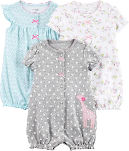 Miniatura 9 de Simple Joys by Carter's - Paquete de 3 mamelucos Snap-up para bebés niñas