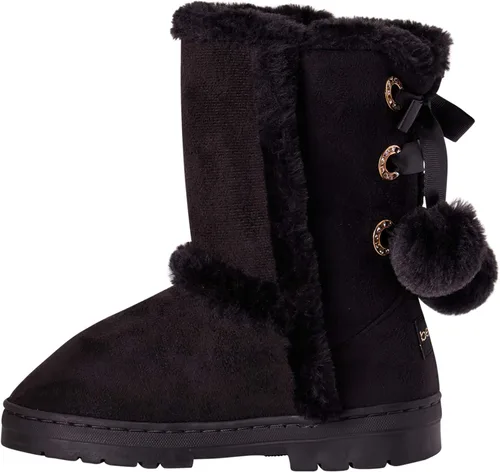Miniatura 2 de bebe Girls Fur Trim Winter Boots with Back Lace Pom-Poms (ToddlerLittle GirlBig Girl)