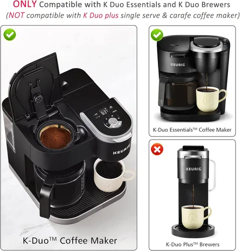 Miniatura 6 de Filtro de café reutilizable de malla dorada de 8 a 12 tazas para Keurig K-Duo Essentials y K Duo Brewers, reemplaza tus filtros de café de papel