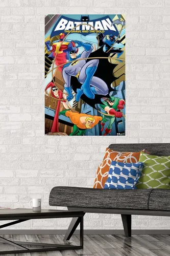 Miniatura 2 de Trends International DC Comics - Póster de pared de Batman - The Brave and The Bold de 22.375 x 34 pulgadas, versión premium sin marco