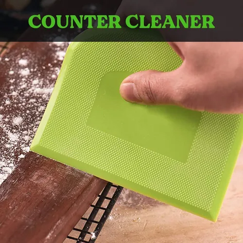 Miniatura 5 de SURDOCA Raspador de Masa Raspador de Banco - 3P 4.7x3.7" Raspador de Tazón de Plástico Flexible, Borde Afilado y Ángulos Raspador de Pastel.