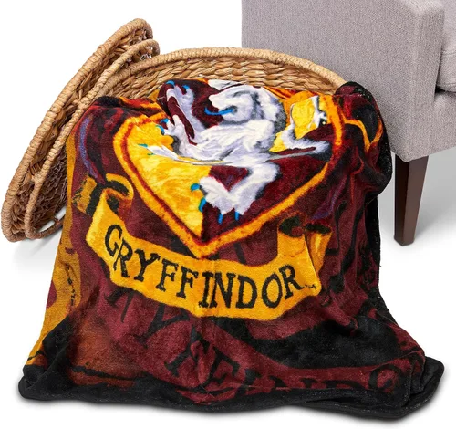 Miniatura 6 de Northwest Manta de micro Raschel de Harry Potter, ligera y transpirable para sofá, acogedora para todas las estaciones, 46 x 60 pulgadas, bandera