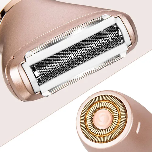 Miniatura 2 de Maquinilla de afeitar eléctrica para mujer – Sin dolor 2 en 1 para mujeres – Removedor de pelo para cara, piernas y axilas, portátil impermeable