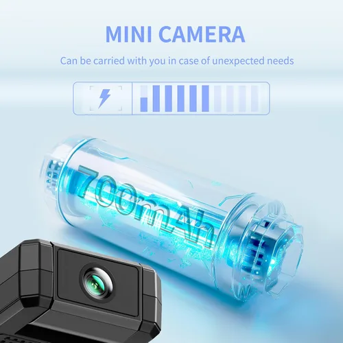Miniatura 7 de Minicámara 2026 Actualización de seguridad inalámbrica Cámara pequeña WiFi 1080P Micro Magnetic Niñera Cam con detección de movimiento, gran angular