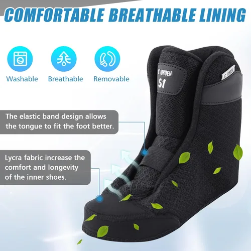 Miniatura 4 de Patines en línea para niños y niñas, 4 tamaños ajustables con ruedas en línea y ruedas completamente iluminadas para mujeres y hombres, carcasa Azul