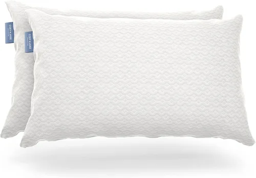 Miniatura 11 de Cosy House Collection Almohada de espuma viscoelástica triturada de lujo con rayón derivado del bambú - Relleno ajustable y extraíble - Funda fresca