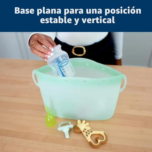 Miniatura 5 de Bolsa de esterilización de microondas a vapor Dr. Brown's para biberones, piezas de bomba de pecho y otros accesorios para niños, 100% silicona