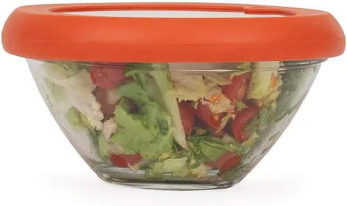 Miniatura 13 de Food Huggers Tapas de repuesto para recipientes de almacenamiento de vidrio, tapas de silicona y vidrio que no se agrietan, se adapta a la mayoría