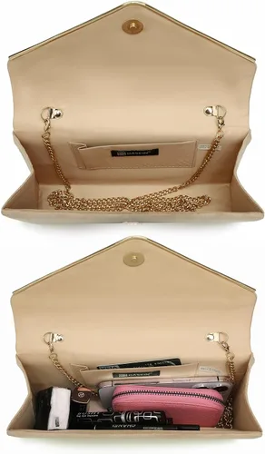 Miniatura 6 de Bolsos de mano Dasein para mujer, de ante sintética, para noche, formales para fiestas, bodas, cócteles, graduación