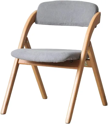 Miniatura 9 de Sillas plegables muebles de madera para restaurante de casa, ordenador de escritorio, cafetería, salón, silla de salón con carga fuerte