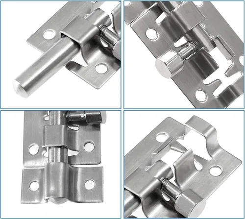 Miniatura 6 de 10 pernos de barril de 1.378 in/1.4 pulgadas, acero inoxidable de seguridad interior exterior puerta puerta cerradura corredera barril perno