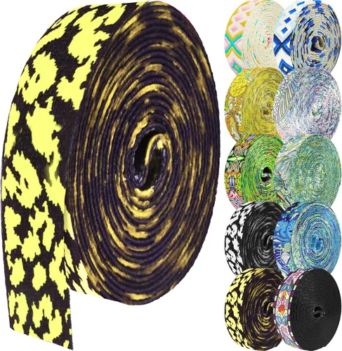 Miniatura 30 de 1.5 pulgadas Correa de nailon con patrón, correas de cinturón de nailon, correas para bolso, correas para mochila, cinturón de nailon