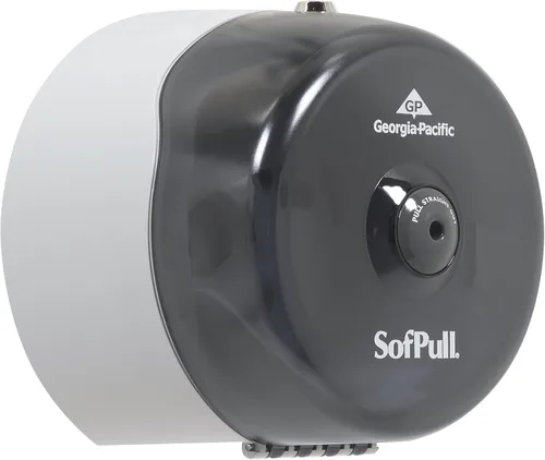 Miniatura 3 de Despachador de pañuelos Georgia-Pacific SofPull con alta capacidad de mini humo, para el cuarto de baño, Humo, 1